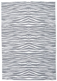 Zebra Innen-/Outdoor-Teppich Waschbar 150X210 Klein Grau Tier Plastikteppich
