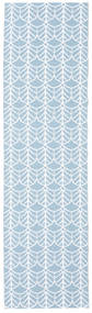 Arch インドア/アウトドア用ラグ 洗える 70X300 小 ブルー 細長 絨毯