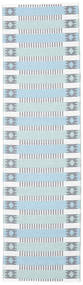  Indoor/Outdoor Rug 70X300 Striped Washable Small Tradition - Blue/Green