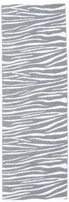  Lavable Alfombra Para Interiores/Exteriores 70X210 Zebra Gris Pequeño