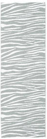 Zebra インドア/アウトドア用ラグ 洗える 70X280 小 グリーン 動物 細長 絨毯
