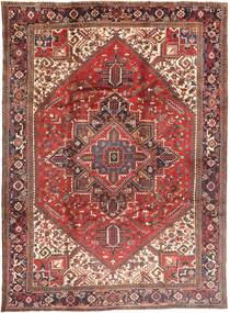  Orientalischer Heriz Teppich 252X351 Rot/Braun Großer Wolle, Persien/Iran Carpetvista