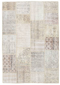 Tapete Patchwork 159X230 Bege/Branco (Lã, Turquia)