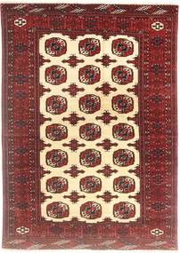  Turkaman Χαλι 138X194 Περσικό Μαλλινο Κόκκινα/Καφέ Μικρό Carpetvista