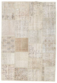158X230 Patchwork Teppich Moderner Beige (Wolle, Türkei) Carpetvista