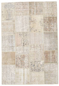 159X232 Patchwork Teppich Moderner Beige/Hellgrau (Wolle, Türkei) Carpetvista