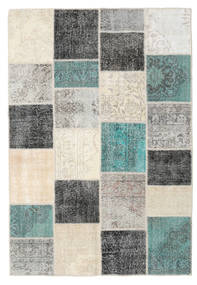  Patchwork Rug 158X232 Wool Beige/Grey Small Carpetvista