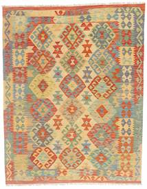  155X198 Small Kilim Afghan Old Style Rug Wool, Carpetvista
