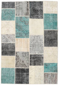 160X233 Patchwork Teppich Moderner Beige/Grau (Wolle, Türkei) Carpetvista