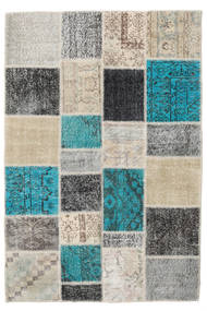 Patchwork Teppich 139X204 Beige/Grau Wolle, Türkei Carpetvista