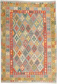  204X293 Kelim Afghan Old Stil Teppich Wolle, Carpetvista
