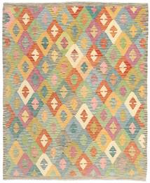  Kilim Afghan Old Style Rug 156X196 Wool Small Carpetvista