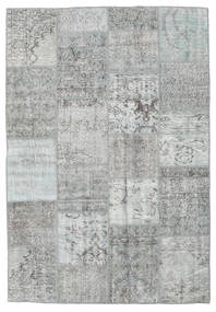  Patchwork Rug 160X231 Wool Grey/Light Grey Carpetvista