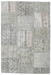  Patchwork Rug 159X232 Wool Grey/Light Grey Small Carpetvista