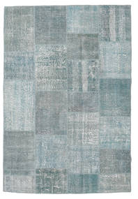  パッチワーク 絨毯 158X234 ウール グレー/ブルー 小 Carpetvista