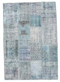 139X201 絨毯 パッチワーク モダン ライトブルー/グレー (ウール, トルコ) Carpetvista