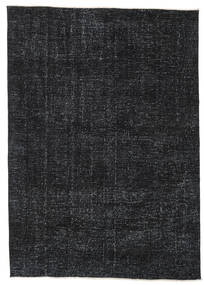  Colored Vintage Rug 137X195 Vintage Wool Dark Grey Small Carpetvista