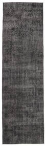  Colored Vintage Rug 91X312 Vintage Wool Dark Grey/Grey Small Carpetvista