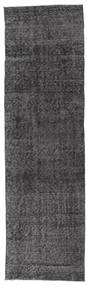  Colored Vintage Rug 80X281 Vintage Wool Dark Grey/Grey Small Carpetvista
