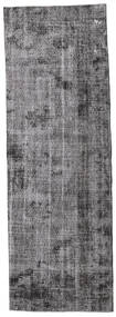 96X287 絨毯 カラード ヴィンテージ モダン 廊下 カーペット グレー/ダークグレー (ウール, トルコ) Carpetvista