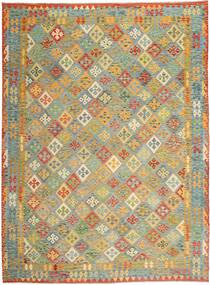 263X355 Grande Kilim Afegão Old Style Tapete Lã, Carpetvista