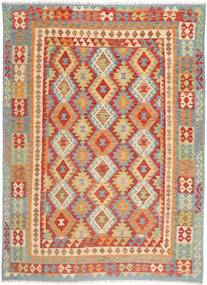  213X284 Kilim Afghan Old Style Rug Wool, Carpetvista