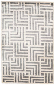  300X400 Geometric Large Maze Rug - Grey/Off White