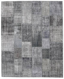 Patchwork Rug 242X300 Grey/Dark Grey Wool, Turkey Carpetvista