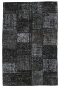  Patchwork Rug 198X302 Wool Dark Grey/Grey Carpetvista