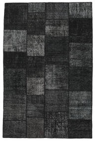  Patchwork Rug 197X301 Wool Dark Grey/Grey Carpetvista