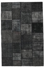  Patchwork Rug 196X301 Wool Dark Grey/Grey Carpetvista