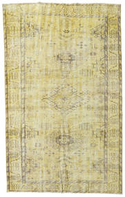 Colored Vintage Rug 151X245 Yellow Wool, Turkey Carpetvista