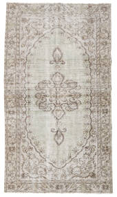 Colored Vintage Teppich 141X251 Beige/Grau Wolle, Türkei Carpetvista