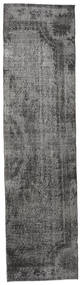 82X316 絨毯 カラード ヴィンテージ モダン 廊下 カーペット グレー/ダークグレー (ウール, トルコ) Carpetvista