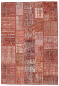 絨毯 パッチワーク 205X296 レッド (ウール, トルコ)