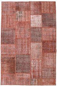 195X298 Patchwork Teppich Moderner Rot (Wolle, Türkei) Carpetvista