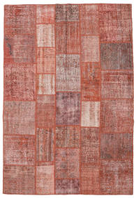 204X300 Patchwork Teppich Moderner Rot (Wolle, Türkei) Carpetvista