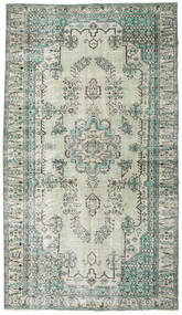 Colored Vintage Teppich 187X330 Grün/Grau Wolle, Türkei Carpetvista