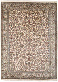  Kashmir Pure Silk Rug 177X247 Silk Beige/Brown Carpetvista
