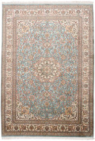 Kashmir Pure Silk Rug 174X250 Silk Brown/Beige Carpetvista