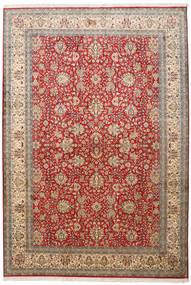 絨毯 カシミール ピュア シルク 188X273 ベージュ/茶色 (絹, インド)