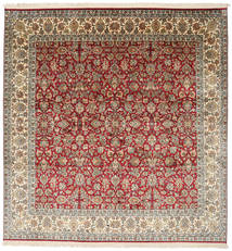 186X195 Kaschmir Reine Seide Teppich Orientalischer Quadratisch (Seide, Indien) Carpetvista