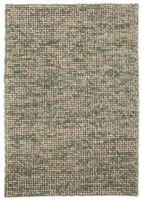  140X200 単色 小 Manhattan 絨毯 - グリーン