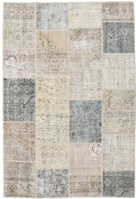  Patchwork Rug 159X233 Wool Beige/Grey Small Carpetvista