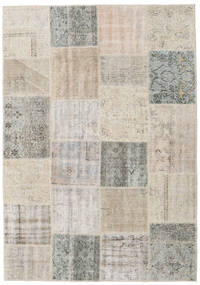 157X227 Patchwork Teppich Moderner Beige/Grau (Wolle, Türkei) Carpetvista