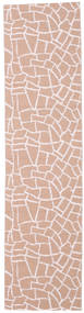  インドア/アウトドア用ラグ 70X280 洗える 小 Terrazzo 絨毯 - ラストレッド/ピンク