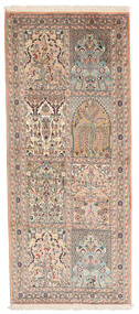 絨毯 カシミール ピュア シルク 80X190 廊下 カーペット (絹, インド)