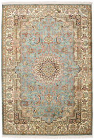 128X185 Kaschmir Reine Seide Teppich Orientalischer (Seide, Indien) Carpetvista