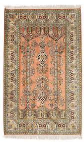 絨毯 カシミール ピュア シルク 78X126 (絹, インド)