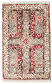 絨毯 オリエンタル カシミール ピュア シルク 96X146 ベージュ/ライトグレー (絹, インド)